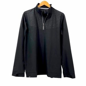 Like New Adidas Black Climalite 1/4 Zip Pullover Windbreaker Jacket